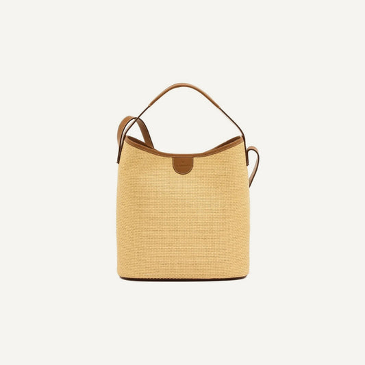 Raffia Bucket Bag